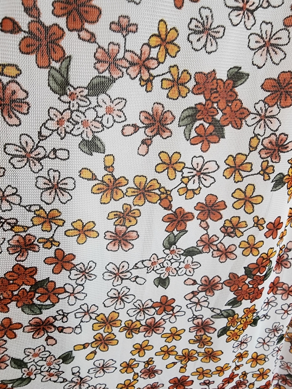Ember Floral Smocked Maxi Dress Cottagecore Boho Flutter Sleeve Medium - Picture 10 of 13